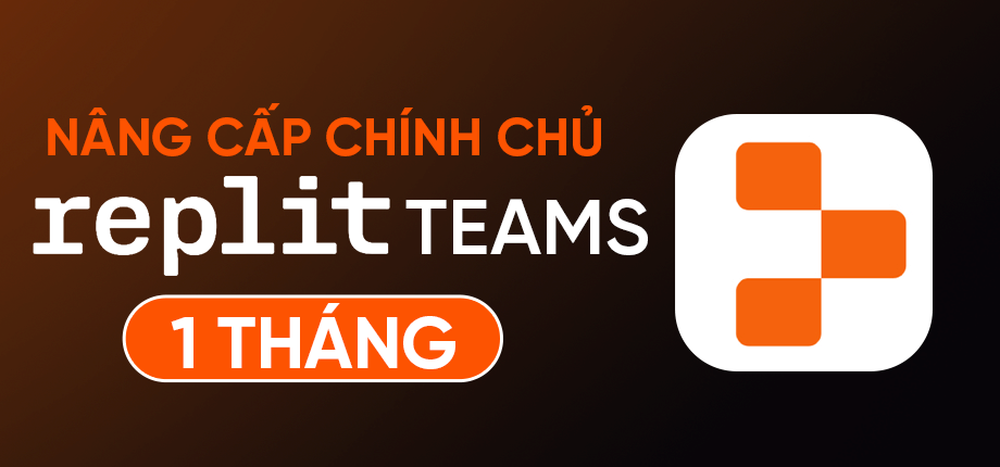 Replit Teams 1 tháng - Nâng cấp chính chủ
